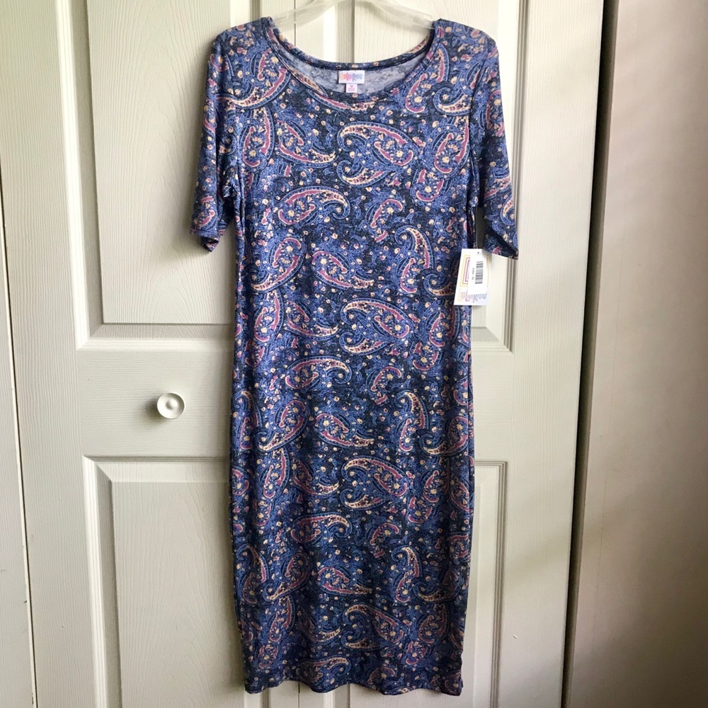 LuLaRoe Julia Purple Pattern